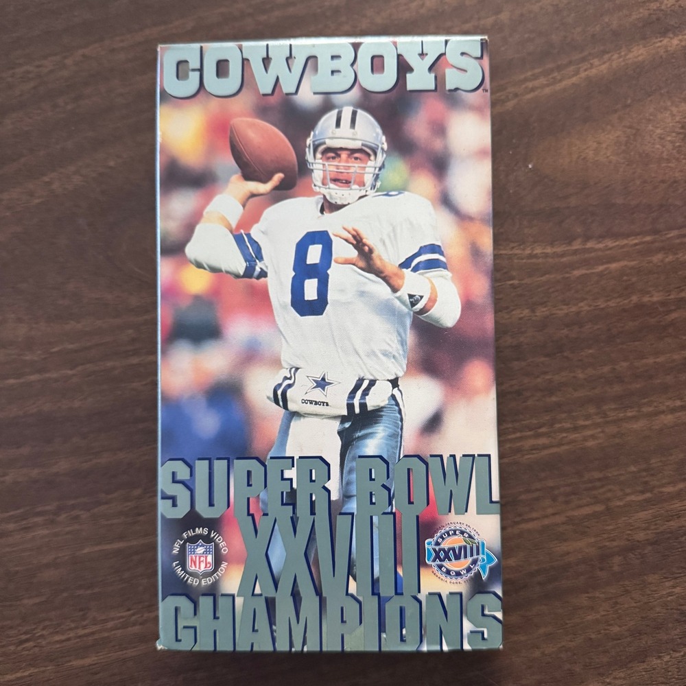 Dallas Cowboys Super Bowl XXVIII Champions VHS Tape Limited Edition NFL Films